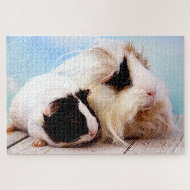 Guinea Pig Mum & Baby, Jigsaw Puzzle (Horizontal)