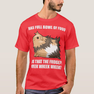 Guinea Pig Mum Dad Funny Piggy Food Wheek Wheek  T-Shirt