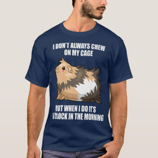 Guinea Pig Mum Dad Funny Piggy Lover Chew Cage T-Shirt