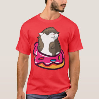 Guinea Pig Mum Dad Funny Piggy Lover Doughnut T-Shirt
