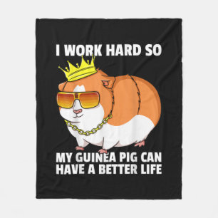 Guinea Pig Mum Dad Piggies Costume Owner Cute Fleece Blanket