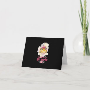 Guinea Pig Mum Floral Mors Day And Christmas Gift Card