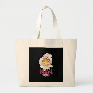 Guinea Pig Mum Floral Mors Day And Christmas Gift Large Tote Bag