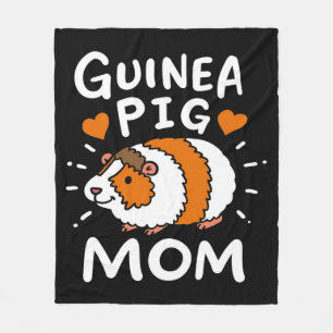 Guinea Pig Mum Funny Mother Day Cute Pet Fleece Blanket