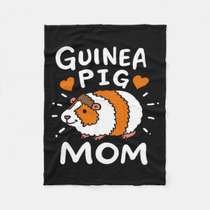 Guinea Pig Mum Funny Mother Day Cute Pet Fleece Blanket