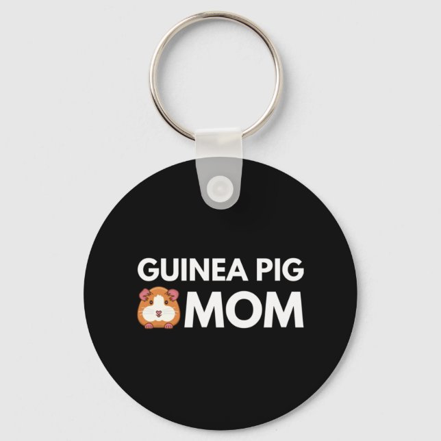Guinea Pig Mum Key Ring (Front)