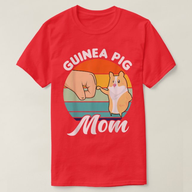 Guinea pig mum Pet  T-Shirt (Design Front)