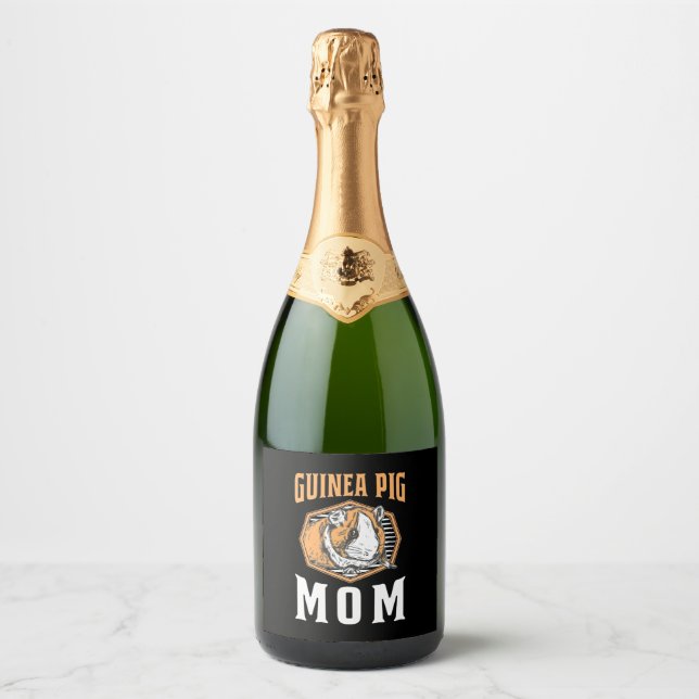Guinea Pig Mummy Sparkling Wine Label (Front)