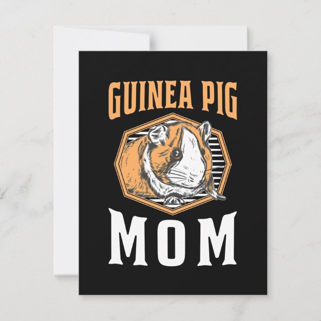 Guinea Pig Mummy Thank You Card (Front)