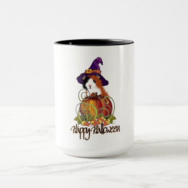Guinea Pig 'n Pumpkin Halloween Mug (Center)