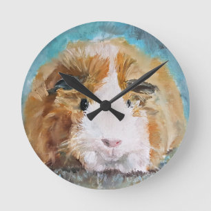 Guinea Pig Oil Painting by Kate Marr Clock