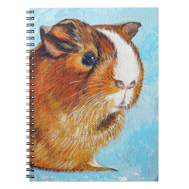 Guinea Pig Painting - Coconut Notebook (Front)