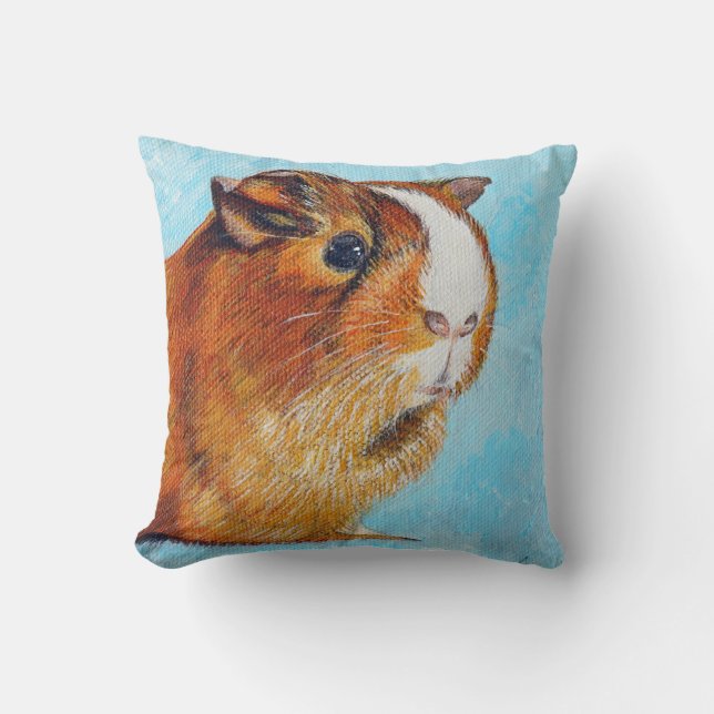 Guinea Pig Painting Cushion (Front)