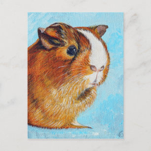 Guinea Pig Painting Postcard