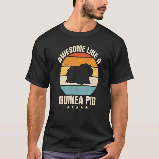 Guinea Pig Pet Peruvian Sheba  2 T-Shirt (Front)