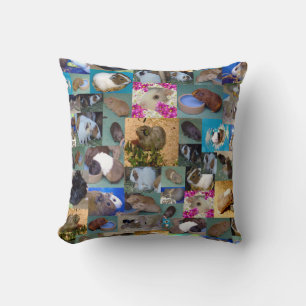 Guinea Pig Photo Collage, Cushion
