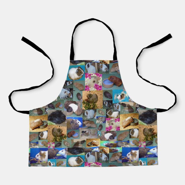 Guinea Pig Photo Collage,  Kids Apron (Front)