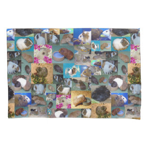 Guinea Pig Photo Collage, Pillowcase