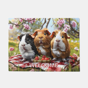 Guinea Pig Picnic Doormat