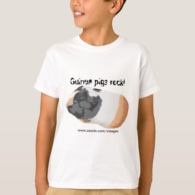 Guinea Pig Picture T-Shirt (Front)