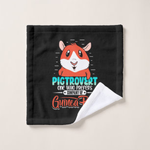 Guinea Pig Pigtrovert One Who Prefers Wash Cloth