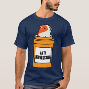Guinea Pig Pills Happy Mood Positive Relaing Pet L T-Shirt