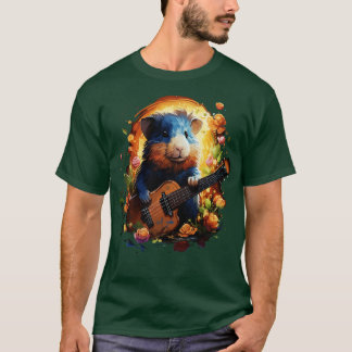 Guinea Pig Playing Guitar T-Shirt