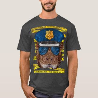 Guinea Pig Police Officer Policeman Funny Police A T-Shirt
