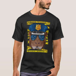 Guinea Pig Police Officer Policeman  Police Animal T-Shirt