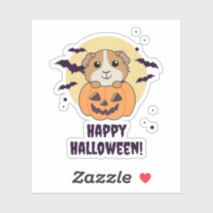 Guinea Pig Pumpkin Sweet Animals Happy Halloween
