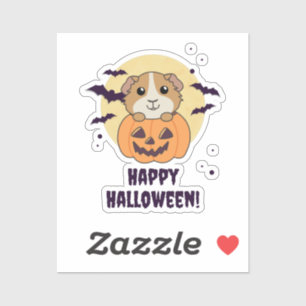 Guinea Pig Pumpkin Sweet Animals Happy Halloween