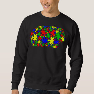 Guinea Pig Puzzle Animals Autism Awareness Sweatshirt