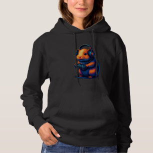 Guinea Pig Retro Gamer Vintage Gaming Pet Lover Hoodie