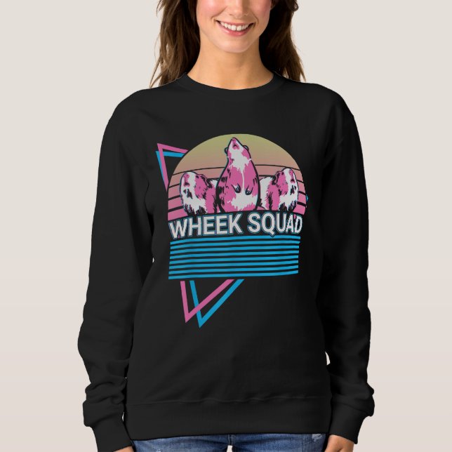 Guinea Pig Retro Wheek Squad Sweatshirt (Front)