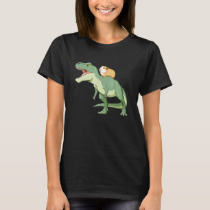 Guinea Pig Riding T Rex Dinosaur T-Shirt