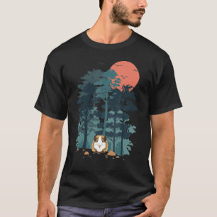 Guinea Pig Rodent Mountain Pine Tree Sky Birds Are T-Shirt
