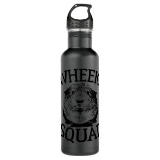 Guinea Pig s Wheek Squad Cute Funny Guinea Pig Shi 710 Ml Water Bottle