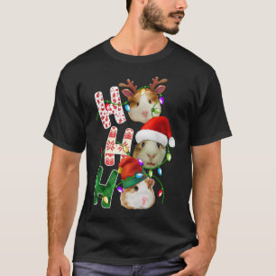 Guinea Pig Santa Ho Ho Ho Funny Christmas Xmas Gui T-Shirt