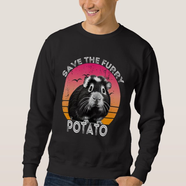 Guinea Pig Save The Furry Potato Sweatshirt (Front)