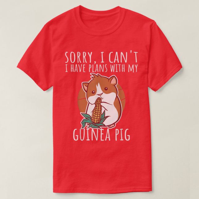 Guinea Pig Saying Owner544 T-Shirt (Design Front)