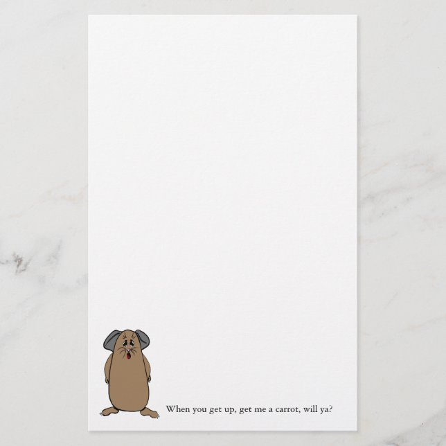 Guinea Pig Sayings Stationery (Front)