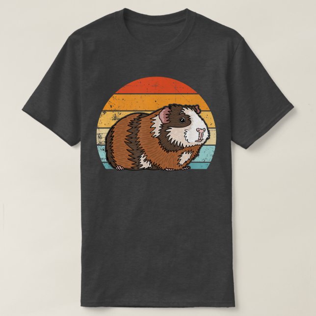 Guinea Pig Shirt, Guinea Pig Lover Tee, Retro Guin T-Shirt (Design Front)