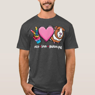 Guinea Pig Shirt, Peace Love Guinea Pigs Tee, Guin T-Shirt