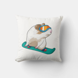 Guinea pig Snowboarder Snowboard Cushion