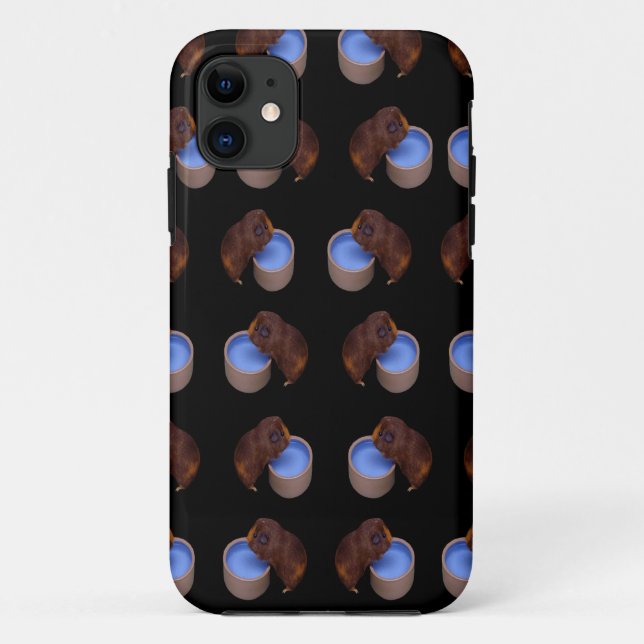 Guinea Pig Standing Drinking, Case-Mate iPhone Case (Back)