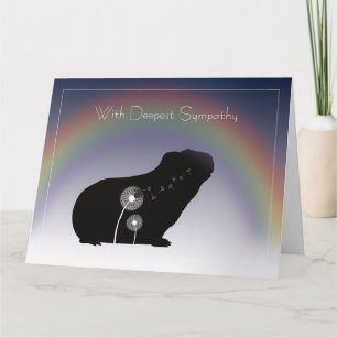 Guinea Pig Sympathy Card