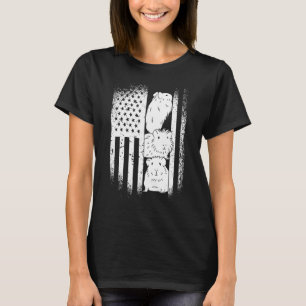 Guinea Pig Usa American Flag Guinea Pig T-Shirt