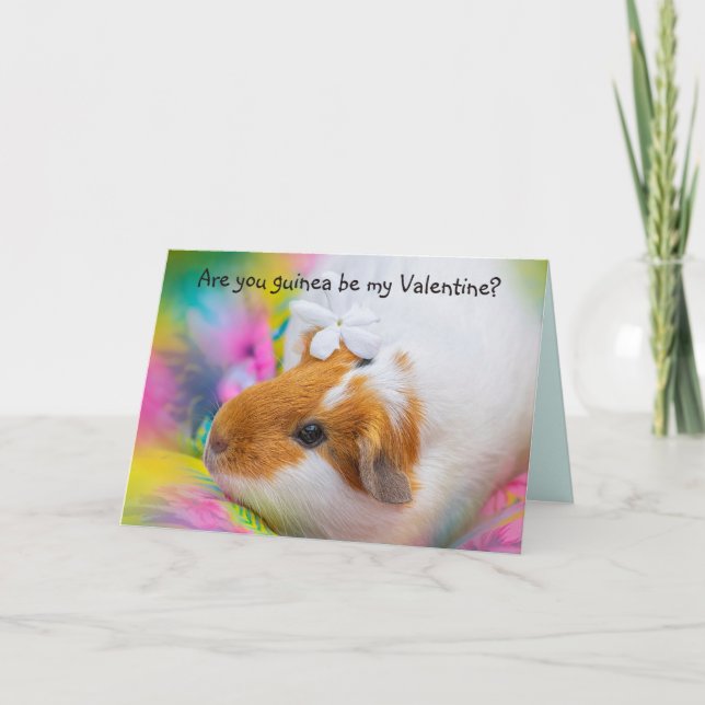 Guinea Pig Valentine Card (Front)
