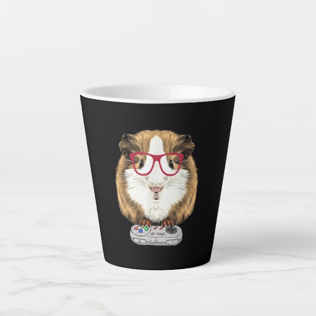 Guinea Pig Video Game Wildlife Animal Gift Latte Mug (Front)