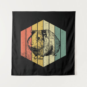 Guinea Pig Vintage Guinea Pig Animal Tapestry